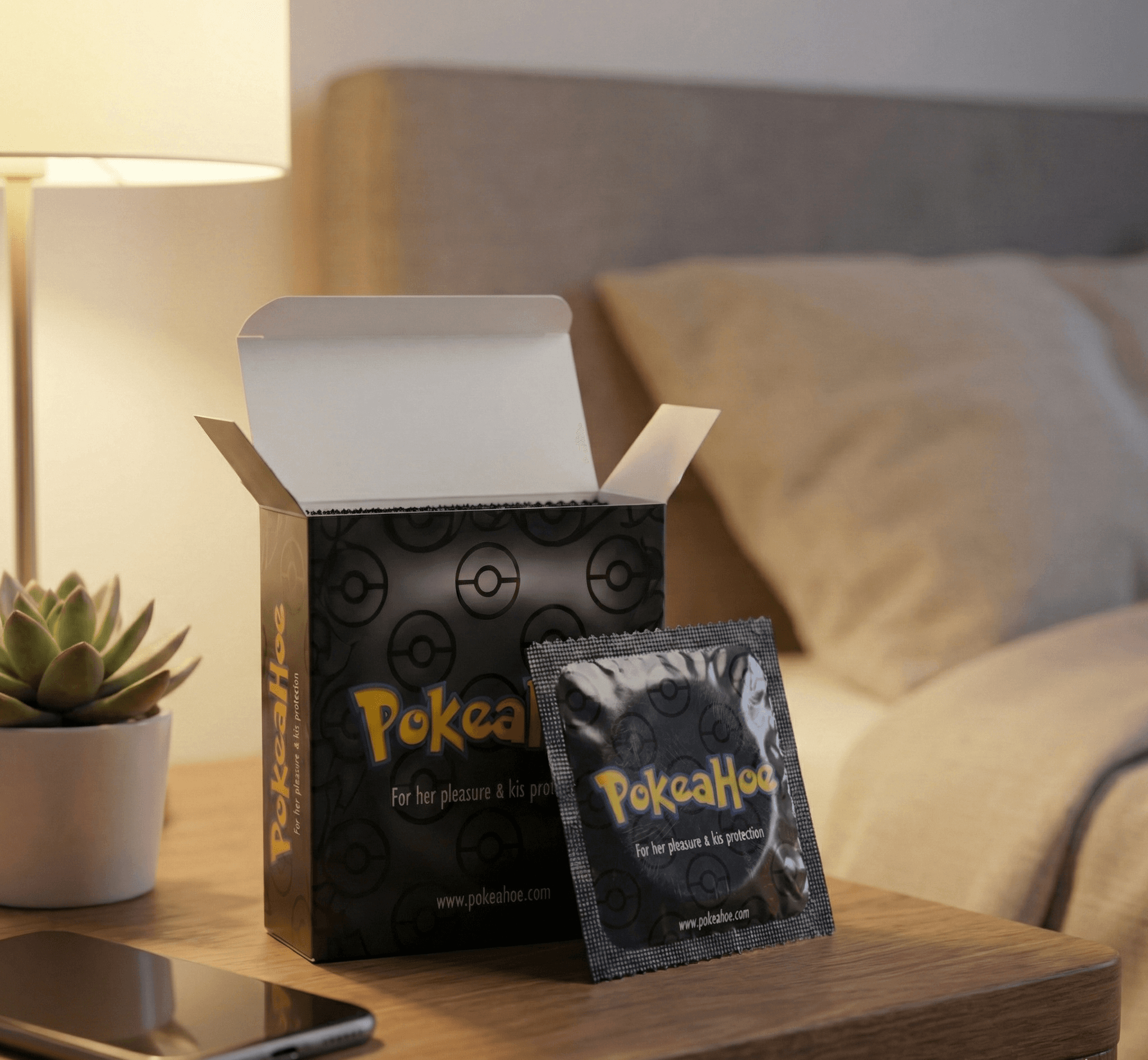 PokeaHoe box and wrapper studio shot