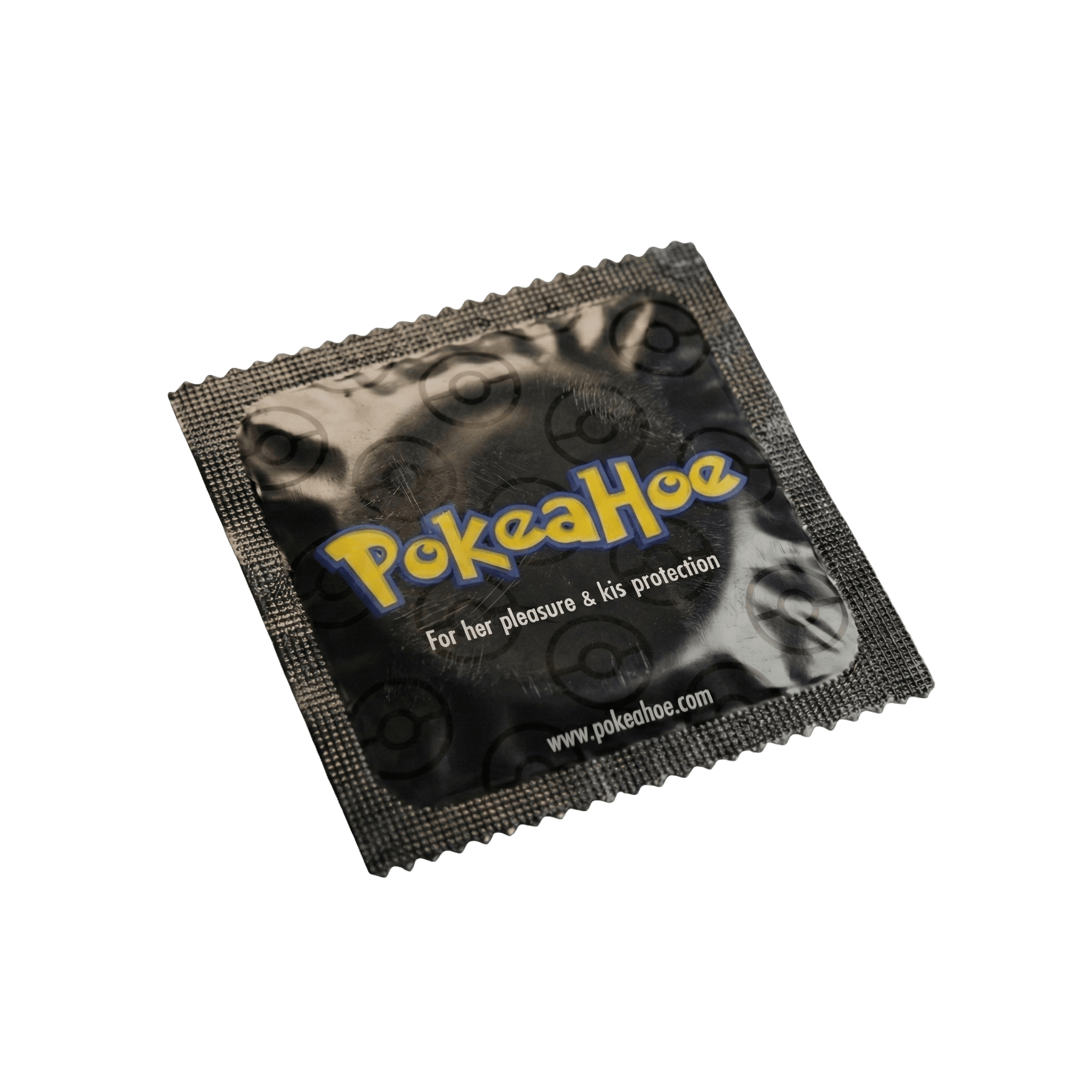 PokeaHoe condom wrapper transparent product cutout